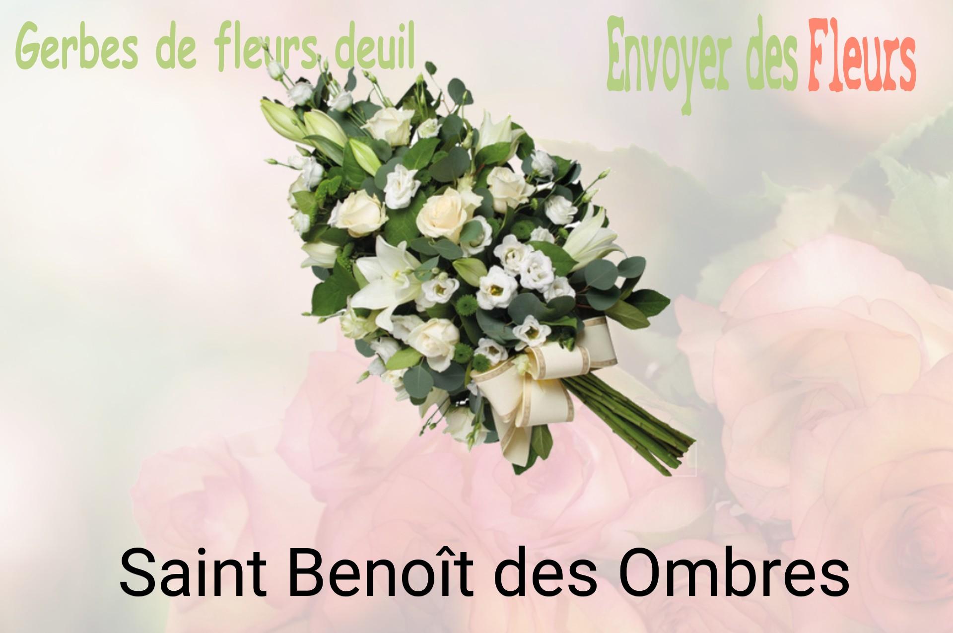 Gerbe de fleurs de deuil livrée à Saint-Benoît-des-Ombres